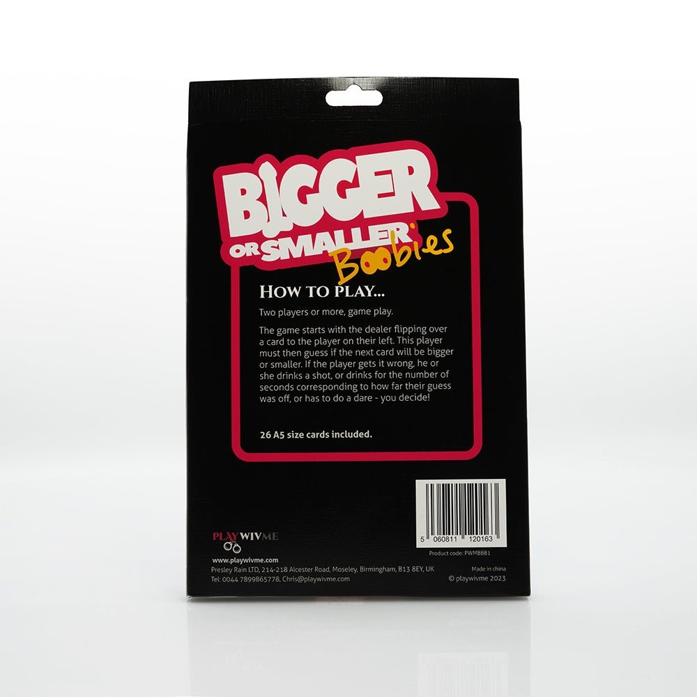 Bigger Or Smaller Boobs Card Game - Image 2
